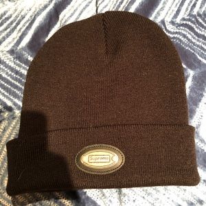 Supreme black beanie